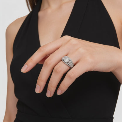Majestic Bloom Diamond Ring