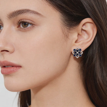 Midnight Bloom Studs