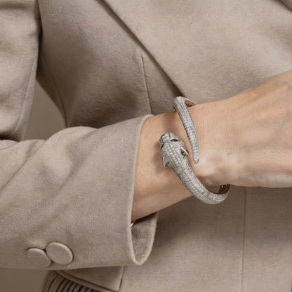 Panther-themed diamond bracelet by Cartier