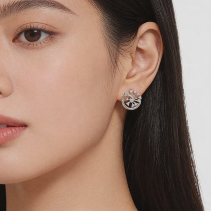 Celestial Swirl Diamond Studs