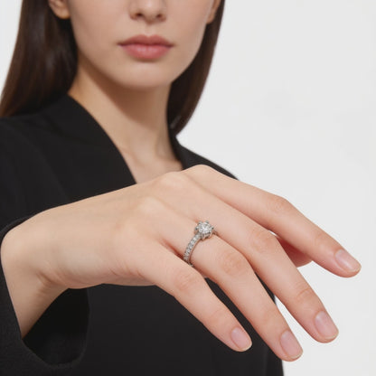 Classic Spark Solitaire Ring
