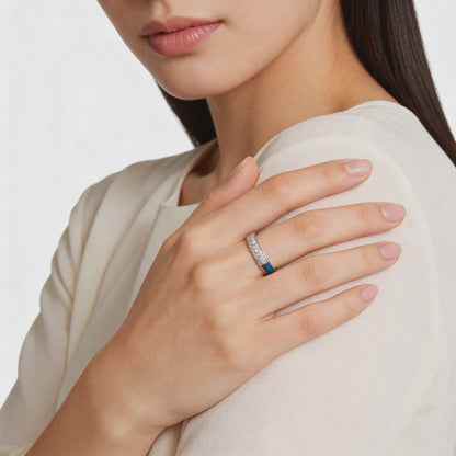 Azure Curve Diamond Ring