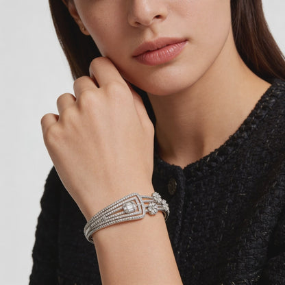 Celeste Floral Diamond Bracelet