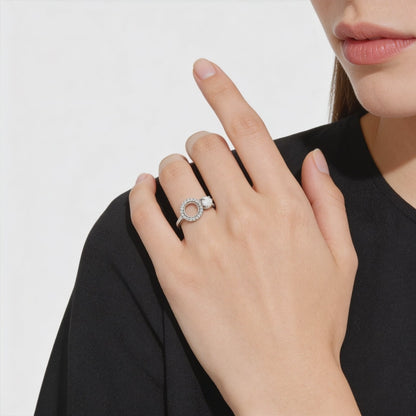Halo Duo Charm Ring