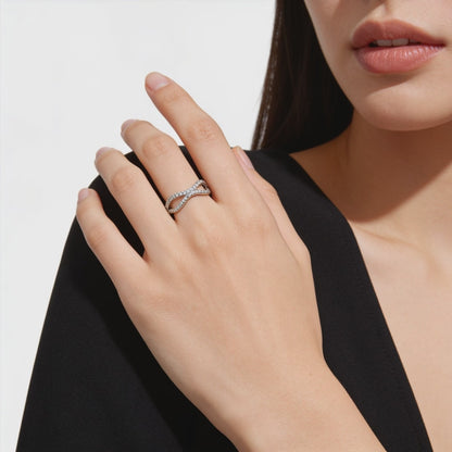 Infinity Wave Diamond Ring