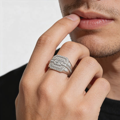 Imperial Baguette Diamond Statement Ring