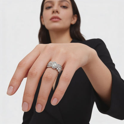 Trinity Bloom Diamond Ring