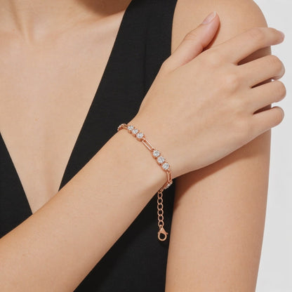 Elegance Link diamond bracelet Description