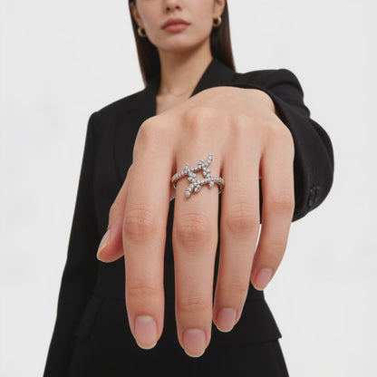 Twinkling Starburst Open Ring