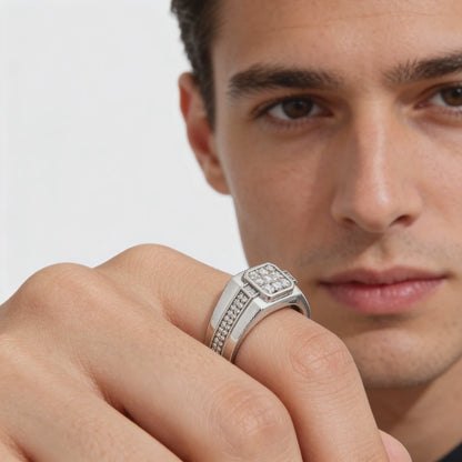 Royal Cluster Diamond Ring