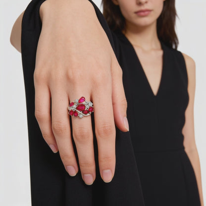 Ruby Bloom Statement Ring
