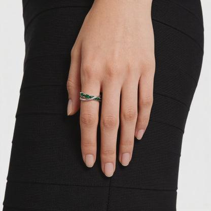 Celeste Verde Wrap Ring
