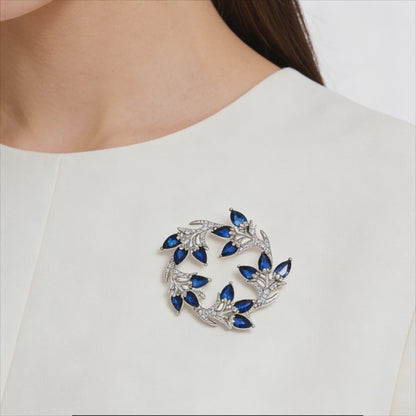 Azure Blossom Royale Brooch