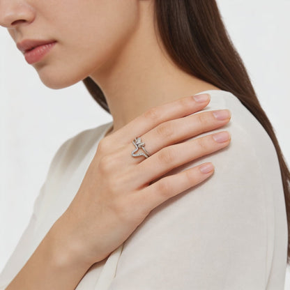 Flutter Grace Dual Band Ring