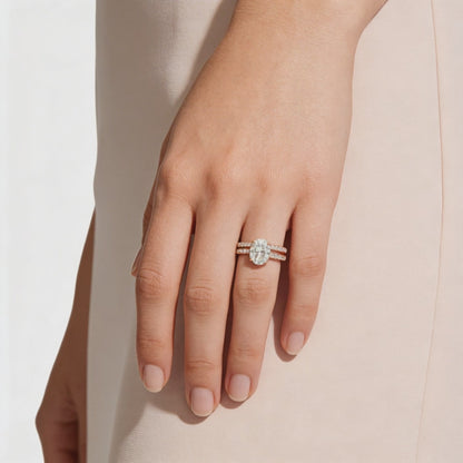 Celestial Duo Oval Ring
