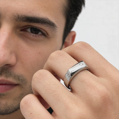 Urban Edge Diamond Accent Ring