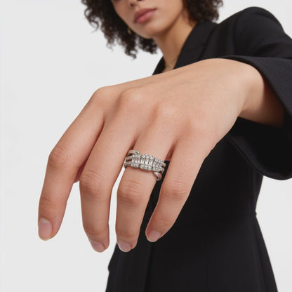 Twisted Spark Open Ring