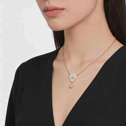 Blossom Drop Diamond Pendant Necklace