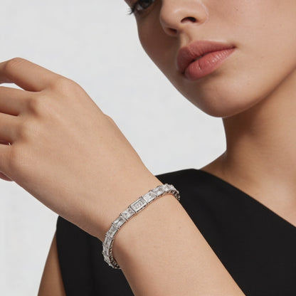 Radiant Edge Diamond Bracelet