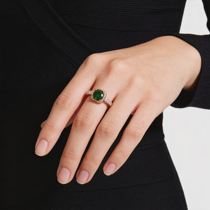 Verdant Elegance Diamond Ring