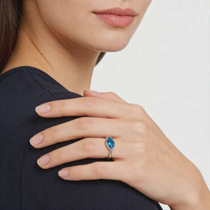 Blue Mirage Ring