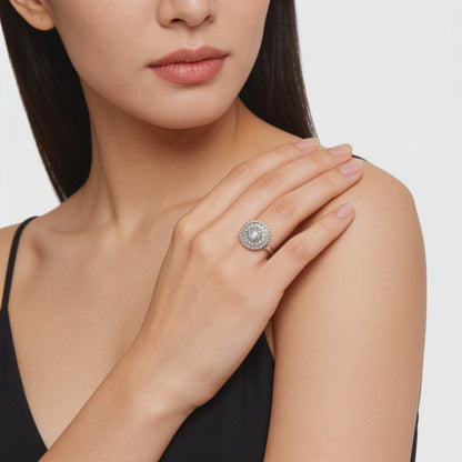 Celestial Halo Diamond Ring