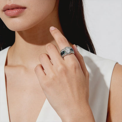 Ocean Prism Statement Ring