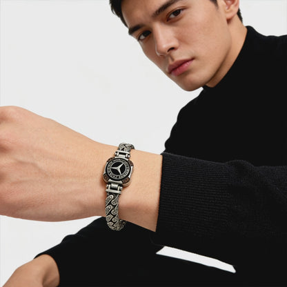 Mercedes Emblem Heritage Chain Bracelet