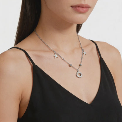 Celestial Star Charm Layered Necklace
