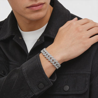 Iced Cuban Link Men’s Bracelet