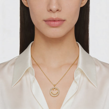 Golden Joy Smile Pendant