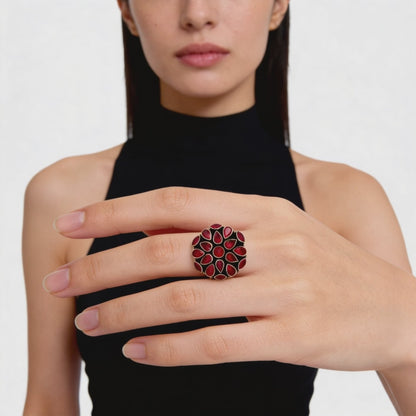 Ruby Bloom Statement Ring