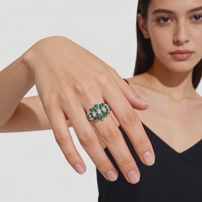 Emerald Royale Statement Ring