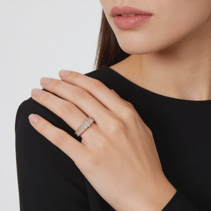 Celestial Crown Baguette Ring