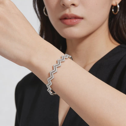 ZigZag Spark Diamond Bracelet