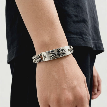 Iron Cross Statement Bracelet