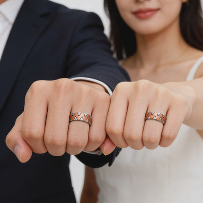 Dual-Tone Couple Rings