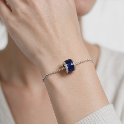 Royal Blue Enamel Charm