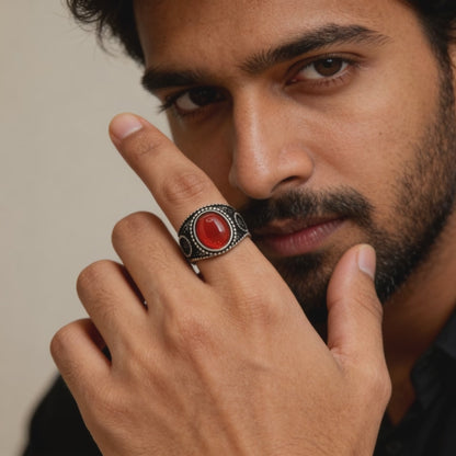 Crimson Emperor Stone Ring