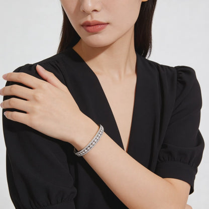 925 silver diamond bangle