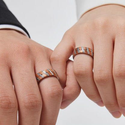 Dual-Tone Diagonal Couple Rings