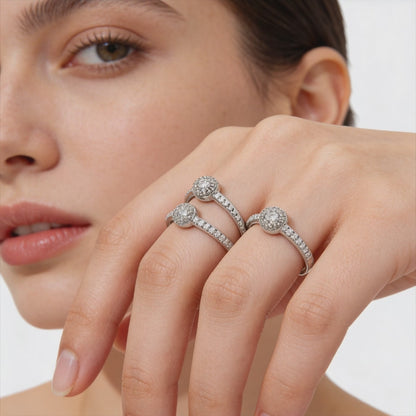 Twin Sparkle Diamond Ring
