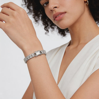 Baguette Luxe Tennis Bracelet