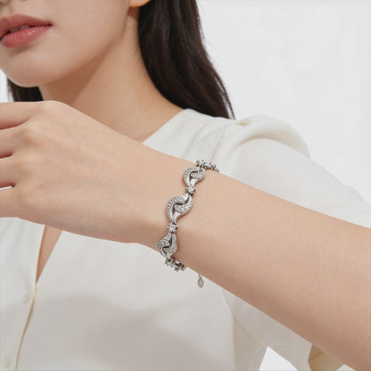 Silver Infinity Sparkle Bracelet