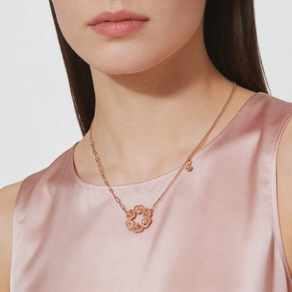 Celestial Bloom Halo Pendant