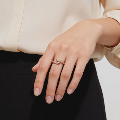 Rose Twist Diamond Ring