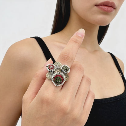 Rajwadi Heritage Pearl Ring
