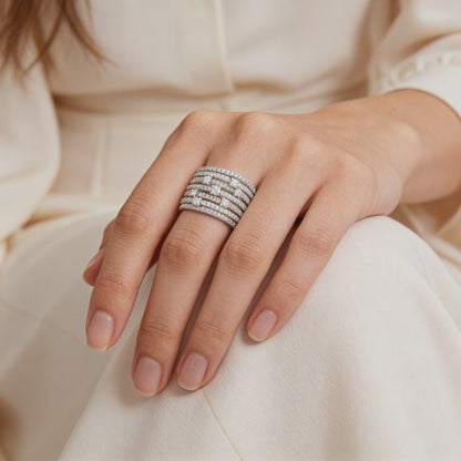 Celestial Layers Diamond Ring