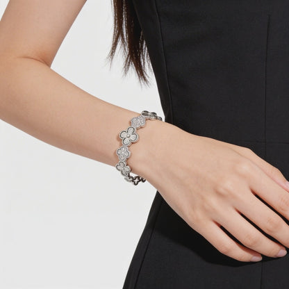 Floral Radiance Diamond Bracelet