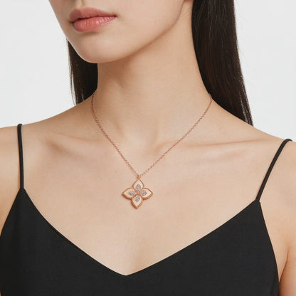 Blush Bloom Floral Pendant